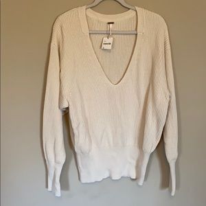 Free People cream sweater